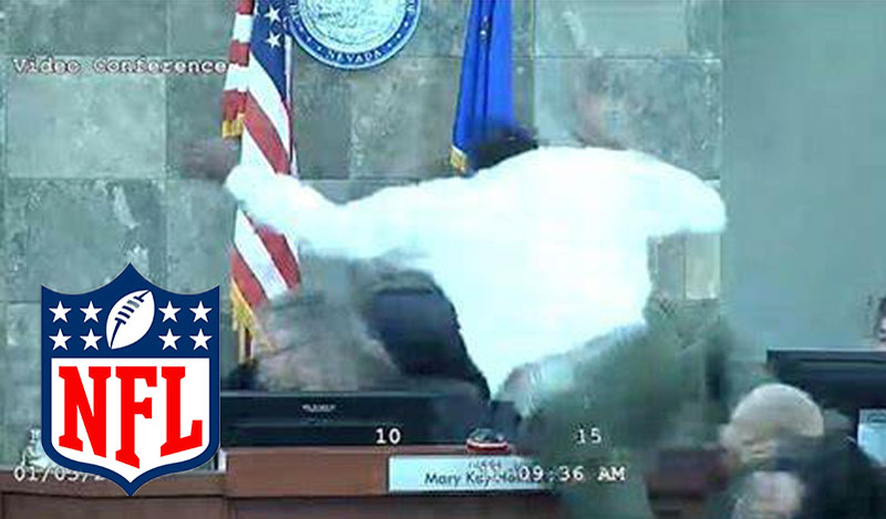 Man who attacked Las Vegas Judge enters NFL draft