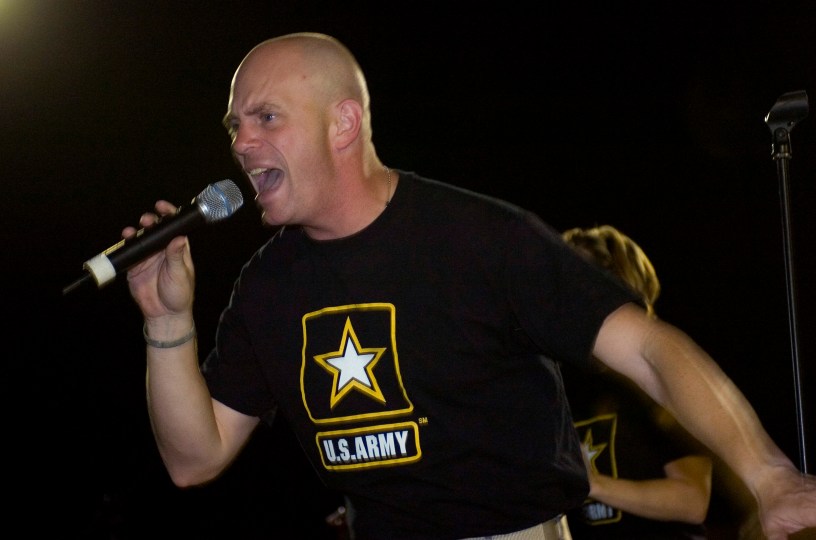CSM Harrison unknowingly sings Toby Keith song to motivate troops