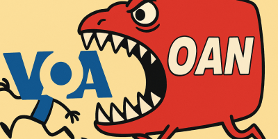 OAN eats VOA