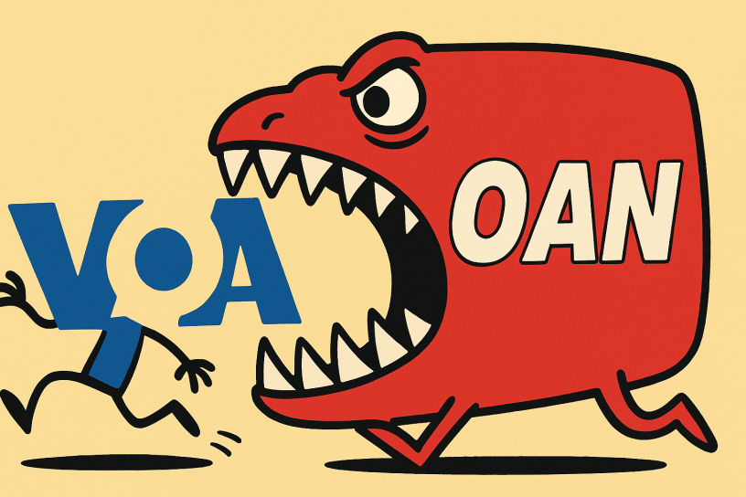 OAN eats VOA