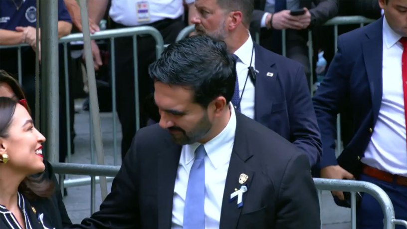 Mamdani and AOC at 9/11 event
